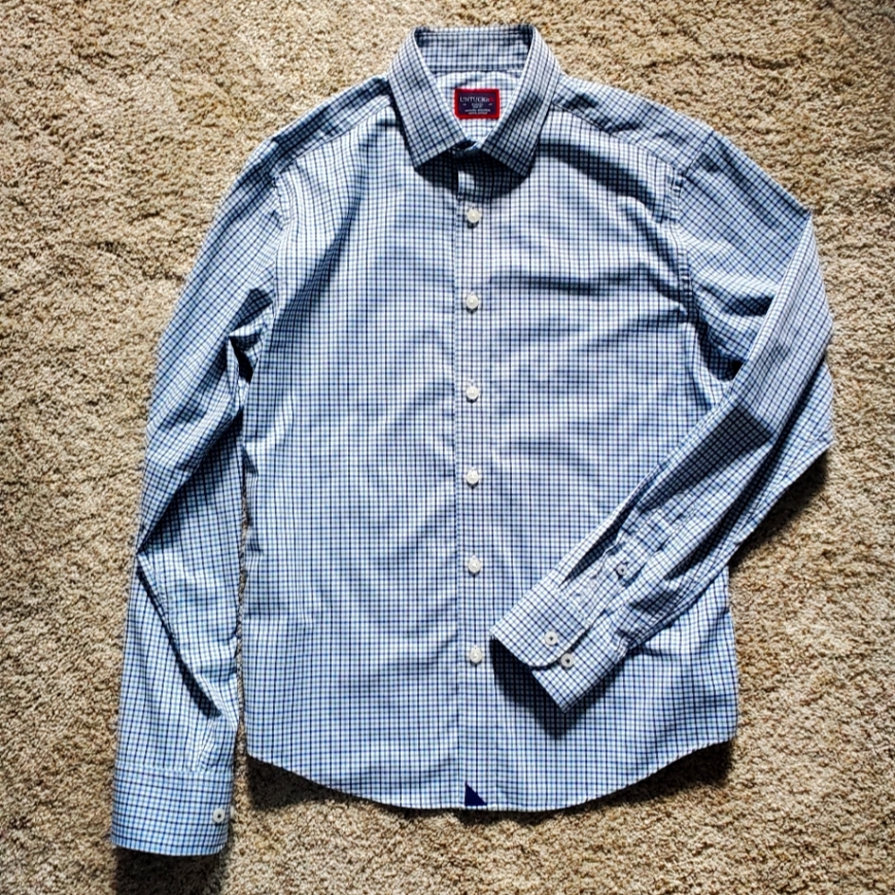 UNTUCKit Wrinkle-Free Performance Erbach Shirt Small Slim Fit